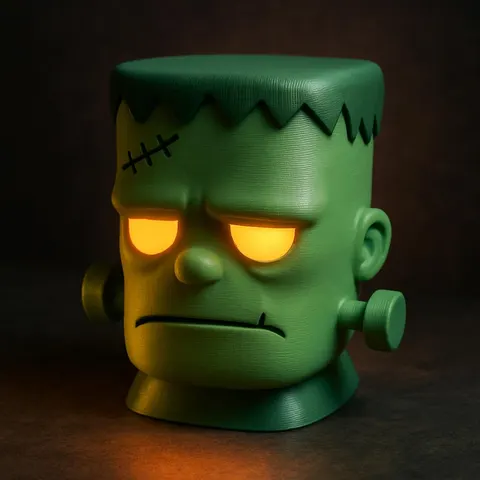 Candlestick Frankenstein — 3D printed lamp