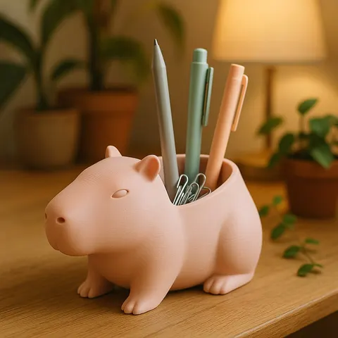 Capybara Cup Stand — 3D printed decor piece