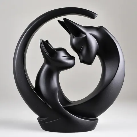 Cat&cat — 3D printed cat figurine