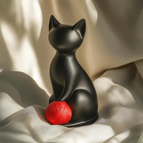 Cat And Tangle — 3D printed decor piece