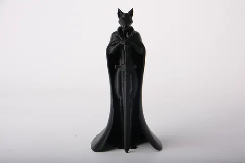 Cat Knight Sculpture — 3D printed cat figurine