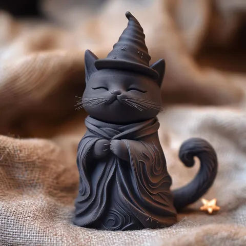 Cat Magician — 3D printed decor piece