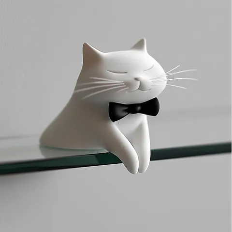 Cat On Shelf — 3D printed cat figurine