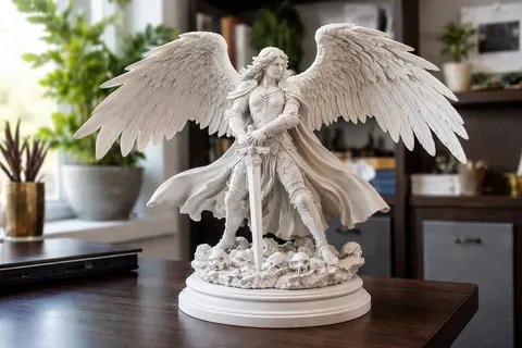 Celestial Arbiter — 3D printed bust sculpture