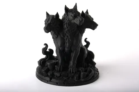 Cerberus Bust — 3D printed animal figurine