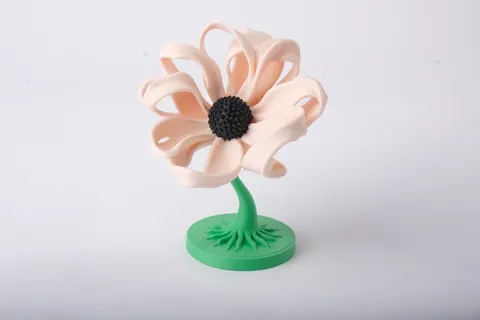 Charming Anemone Flower — 3D printed botanical sculpture