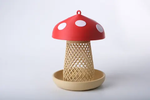 Charming Mushroom Bird Feeder — 3D printed desk organizer