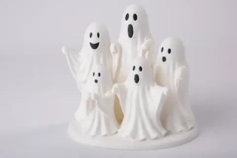 Charming Singing Ghost Choir Figurine — 3D printed gothic figurine