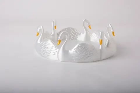 Charming Swan Tray with Elegant Detail — 3D printed animal tray