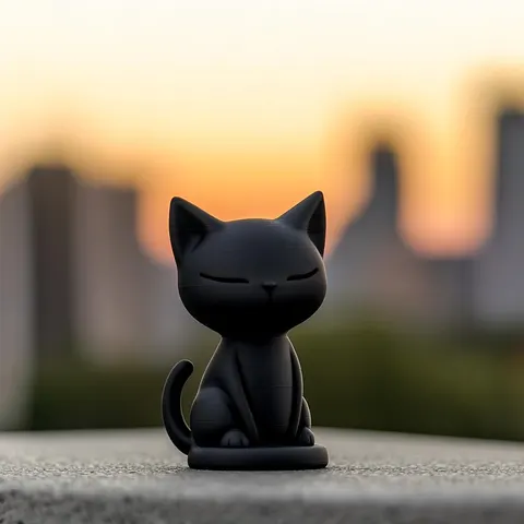 China Cat — 3D printed cat figurine