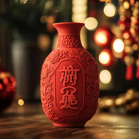 Chinese — 3D printed botanical vase