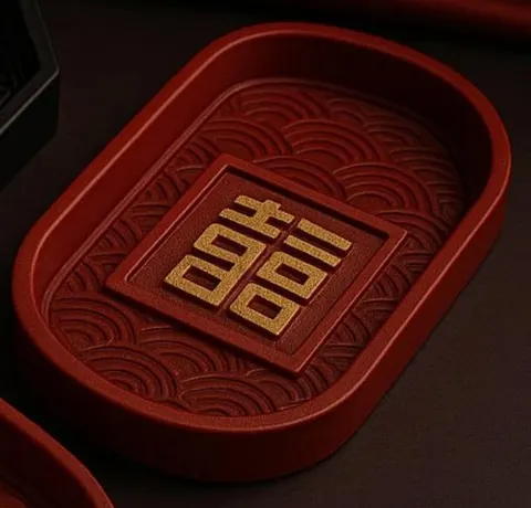 Chinese Tray Hieroglyph — 3D printed desk organizer
