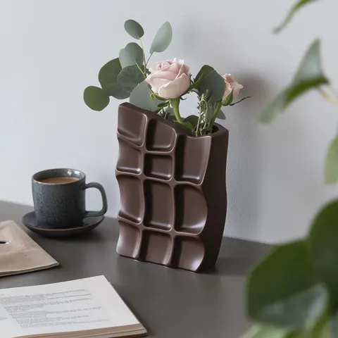 Chocolate Bar — 3D printed figural vase
