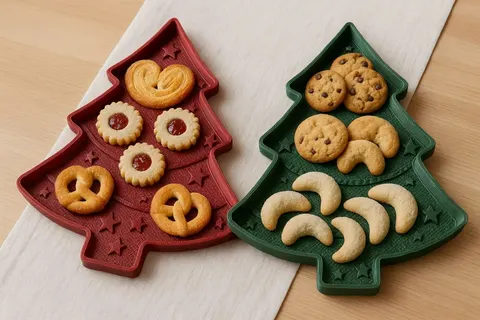 Christmas Tree Tray — 3D printed kitchen accessory