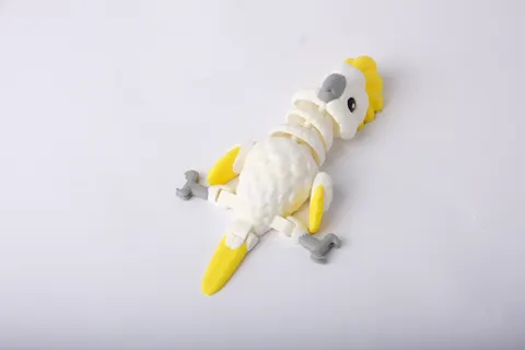 Cockatoo Flexi Toy — 3D printed flexi animal