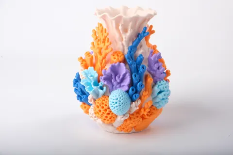 Coral Reef Vase — 3D printed botanical vase