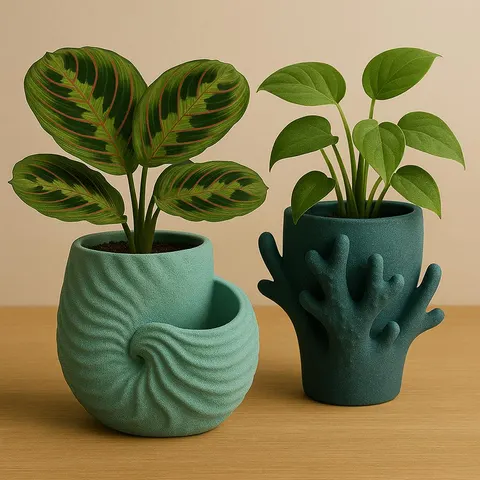 Coral Vases — 3D printed botanical vase