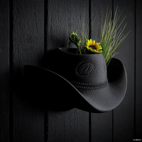 Cowboy Hat On The Wall — 3D printed wall decor piece