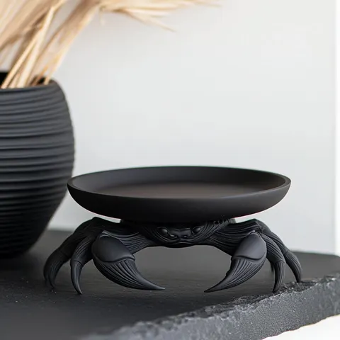 Crab And Plate — 3D printed flexi sea creature