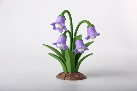 Creepy Bell Flowers — 3D printed gothic figurine