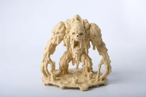 Creepy Wax Monster Candle Holder — 3D printed gothic figurine