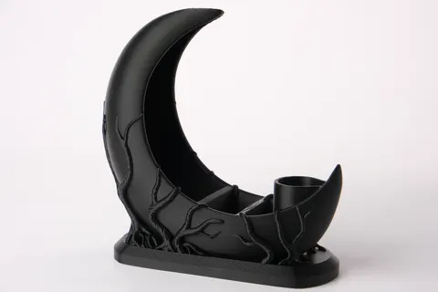 Crescent Moon Holder — 3D printed desk organizer