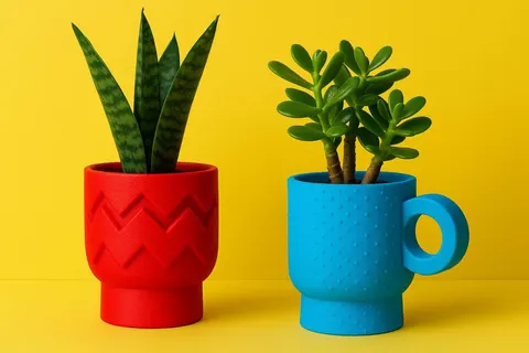 Cups — 3D printed figural vase