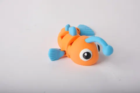 Cute Articulated Angler Fish — 3D printed flexi sea creature