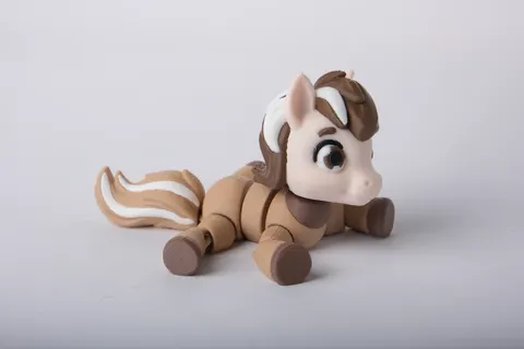 Cute Articulated Pony Flexi — 3D printed flexi animal