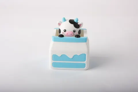 Cute Cow Milk Carton Clicker — 3D printed fidget toy
