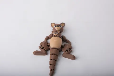 Cute Kangaroo Flexi Toy — 3D printed flexi animal