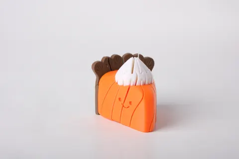 Cute Pumpkin Pie Twistyball Fidget Toy — 3D printed fidget toy