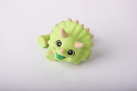 Cute Triceratops Flexi Toy — 3D printed flexi reptile