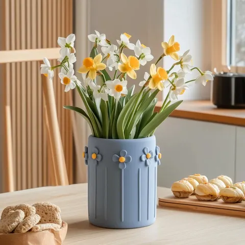Daisies — 3D printed botanical vase