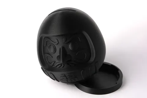 Daruma Piggy Bank — 3D printed bust sculpture