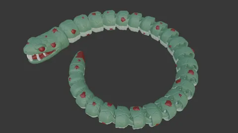 Dead Snake — 3D printed flexi reptile