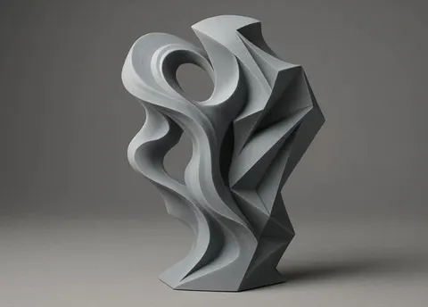 Decor — 3D printed face sculpture