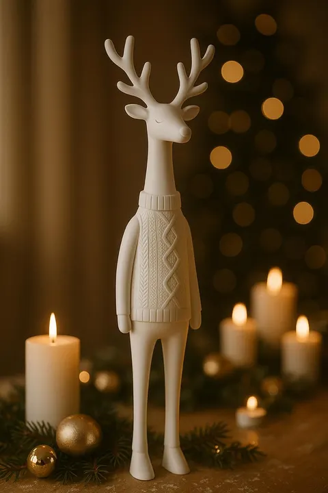 Deer In Sweater — 3D printed animal figurine