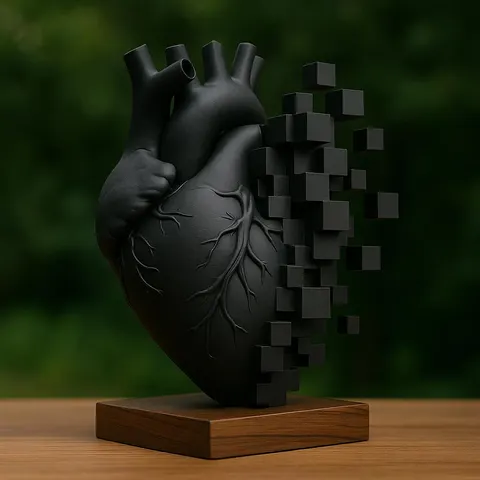 Destroy Heart — 3D printed gothic figurine