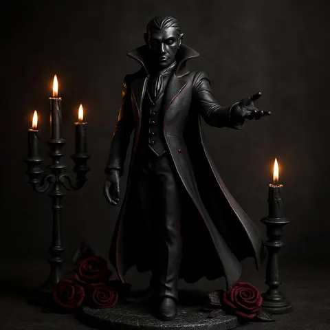 Dracula — 3D printed gothic figurine