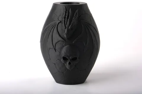 Dragon Skull Vase — 3D printed figural vase