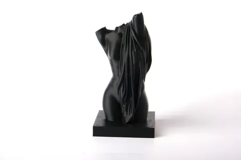 Draped Torso Sculpture — 3D printed bust sculpture