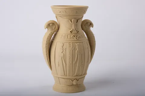 Egyptian Relief Vase — 3D printed figural vase
