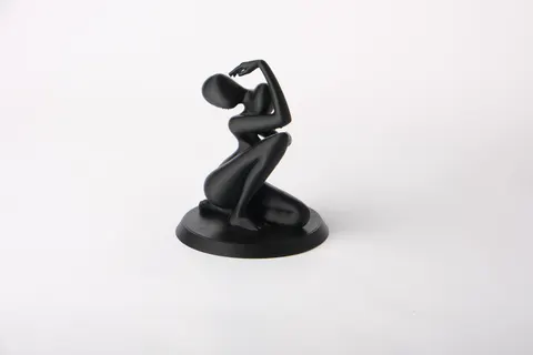 Elegant Abstract Figure Sculpture — 3D printed bust sculpture