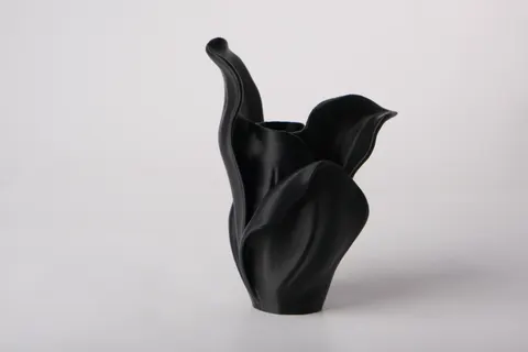 Elegant Abstract Flower Vase — 3D printed botanical vase