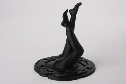 Elegant Abstract Legs Sculpture — 3D printed bust sculpture
