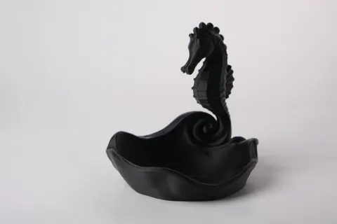 Elegant Seahorse Wave Tray — 3D printed animal tray