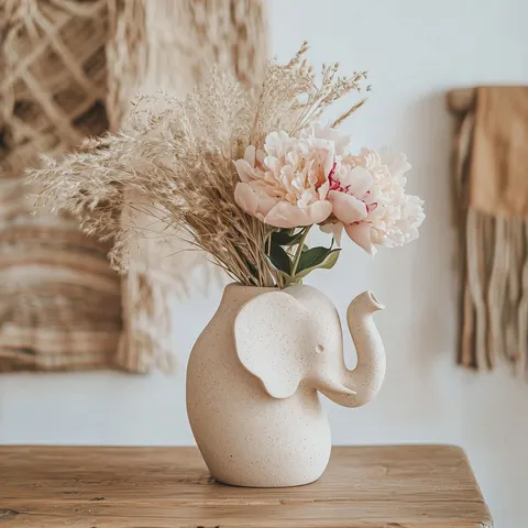 Elephant Vase — 3D printed figural vase