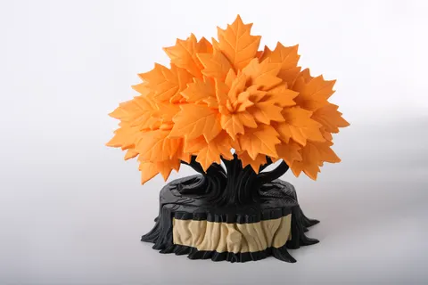 Enchanted Autumn Tree Jewelry Box with Drawer — 3D printed botanical tray