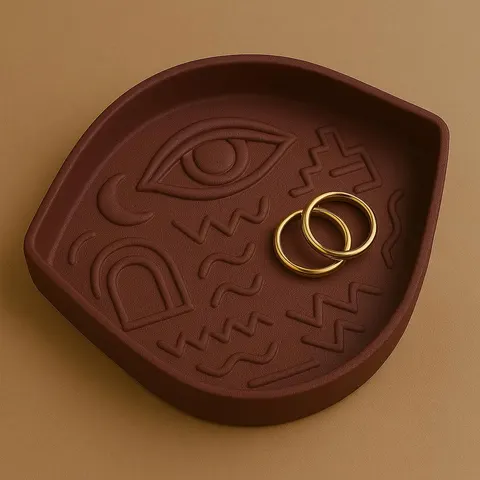 Eye Plat — 3D printed wall decor piece